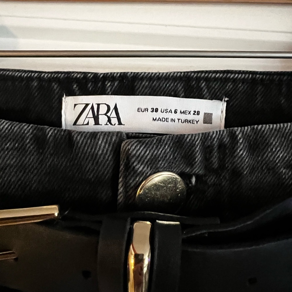 Zara Women Black Jeans, SIZE 6, NEW WITH TAGS - Picture 3 of 6